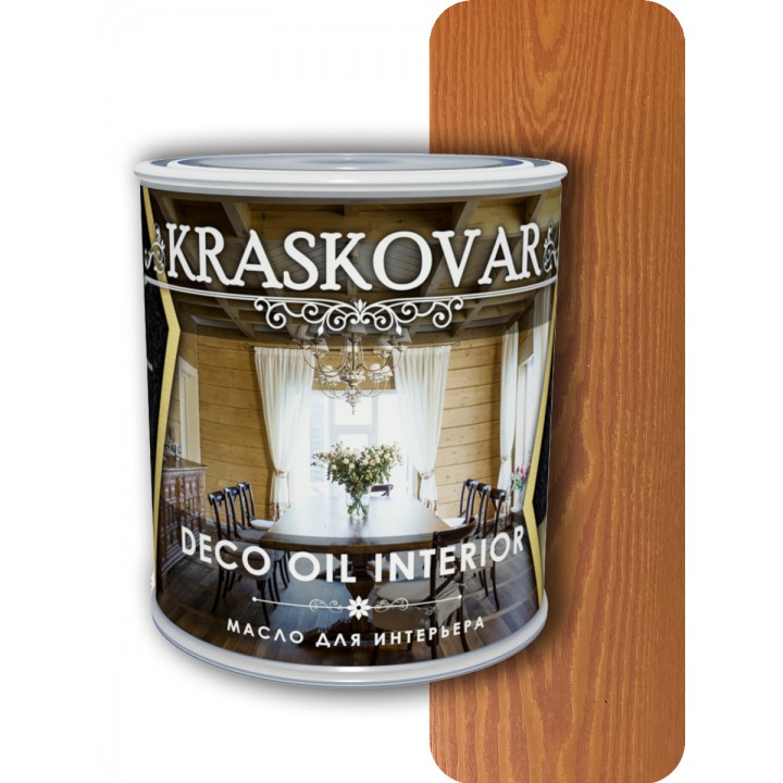 Масло для интерьера Kraskovar Deco Oil Interior Лиственница 2,2л