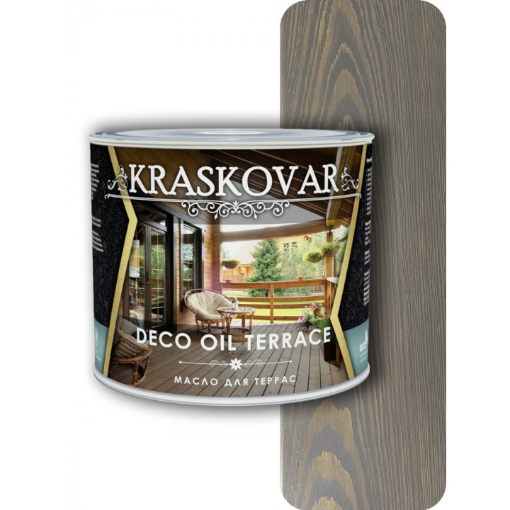 Масло для террас Kraskovar Deco Oil Terrace Графит 2,2л