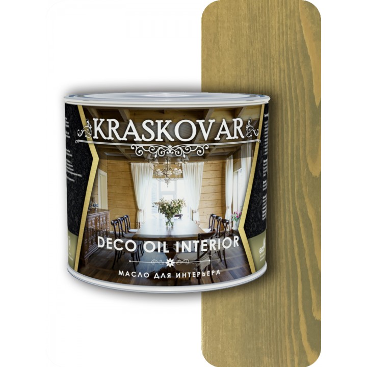 Масло для интерьера Kraskovar Deco Oil Interior Бамбук 0,75л