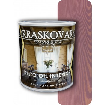 Масло для интерьера Kraskovar Deco Oil Interior Бургундия 0,75л