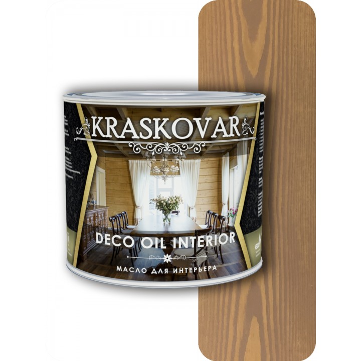 Масло для интерьера Kraskovar Deco Oil Interior Карамель 2,2л