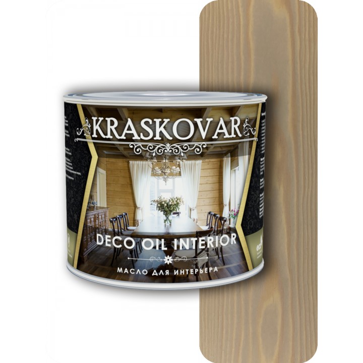 Масло для интерьера Kraskovar Deco Oil Interior Крем-брюле 2,2л
