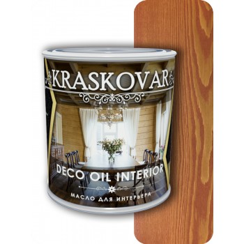 Масло для интерьера Kraskovar Deco Oil Interior Махагон 0,75л