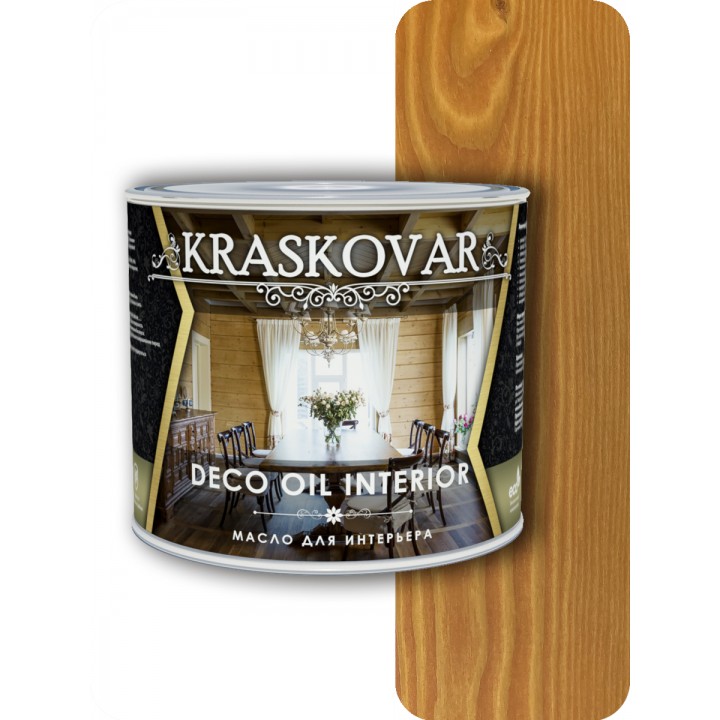 Масло для интерьера Kraskovar Deco Oil Interior Осенний клен 2,2л
