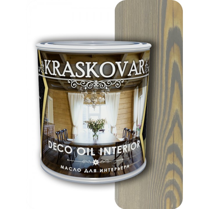 Масло для интерьера Kraskovar Deco Oil Interior Туманный лес 0,75л