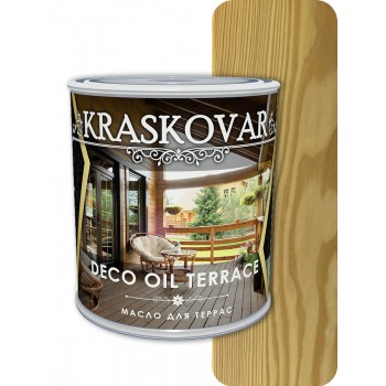 Масло для террас Kraskovar Deco Oil Terrace Бесцветный 0,75л