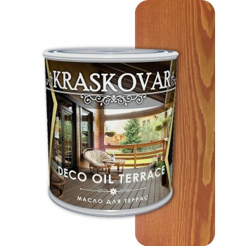 Масло для террас Kraskovar Deco Oil Terrace Махагон 0,75л