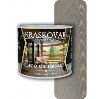 Масло для террас Kraskovar Deco Oil Terrace Серое небо 2,2л
