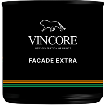 VINCORE FACADE EXTRA Полуглянцевая износостойкая краска.1кг
