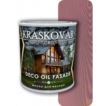 Масло для фасада Kraskovar Deco Oil Fasade Бургундия 0,75л