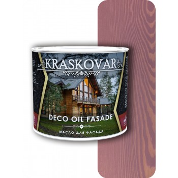 Масло для фасада Kraskovar Deco Oil Fasade Бургундия 2,2л