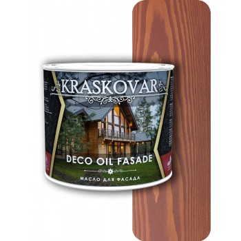 Масло для фасада Kraskovar Deco Oil Fasade Вишня 2,2л