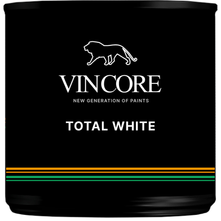 VINCORE TOTAL WHITE Интерьерная высокоукрывистая краска.10кг