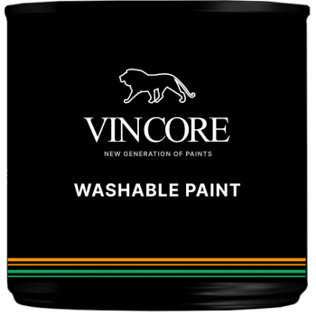 VINCORE WASHABLE PAINT Интерьерная экстримально стойкая краска для внутренних и наружных работ.1кг